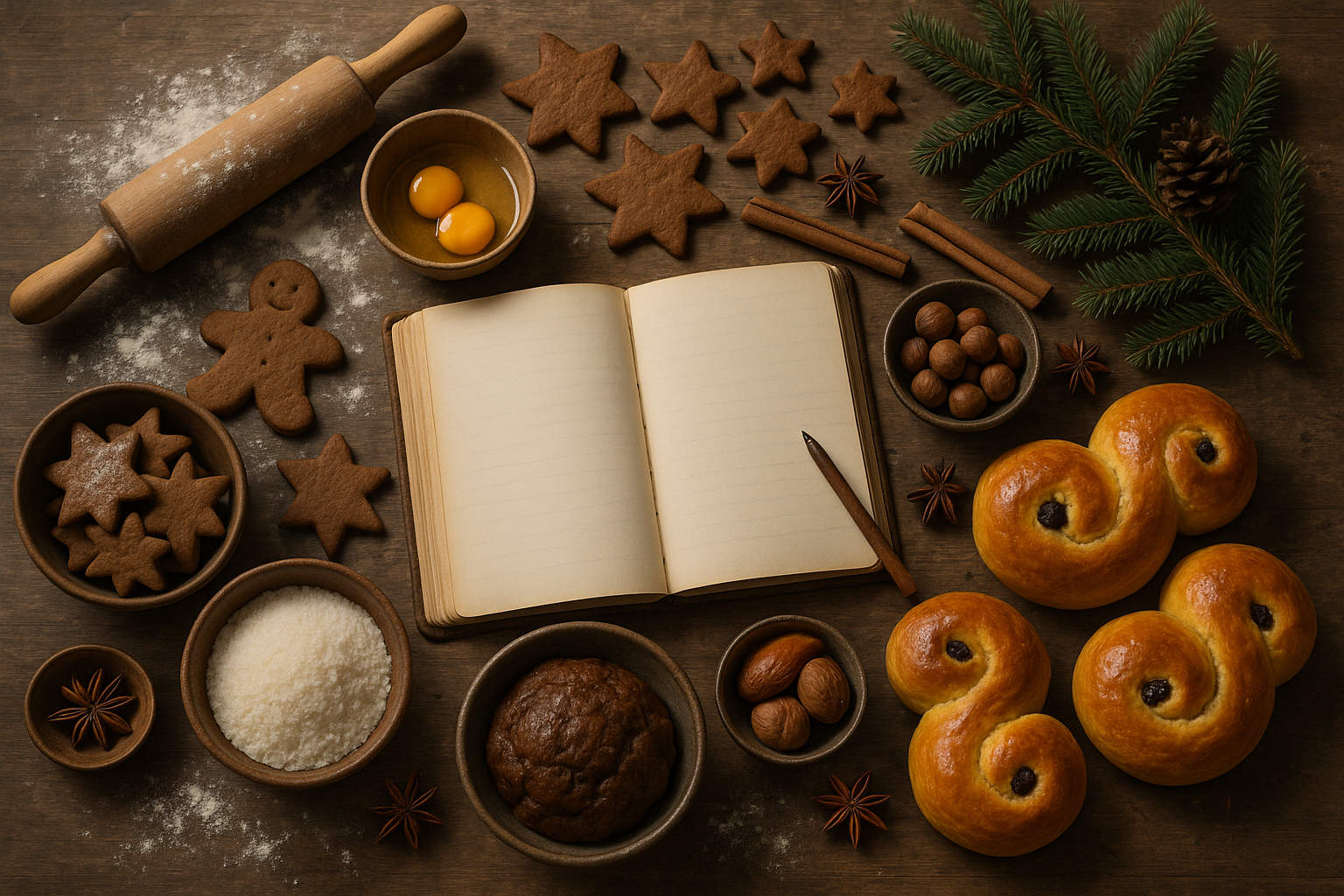 julbak recept - Illustration